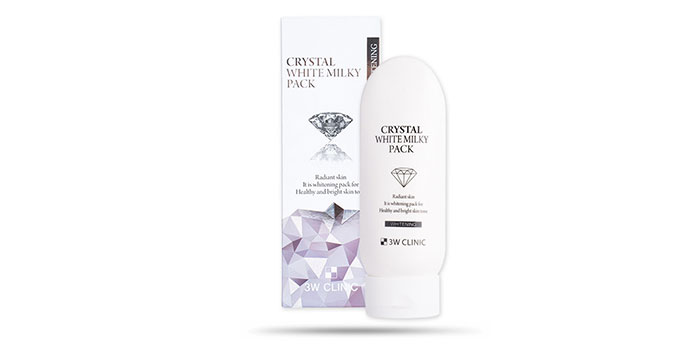 Kem Tắm Trắng Da 3W Clinic Crystal Whitening Milky Pack 200g Dưỡng Thể-1